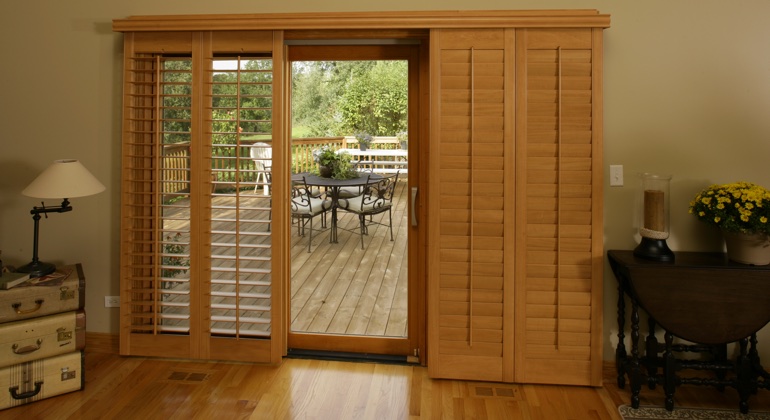 Denver wood shutter sliding door